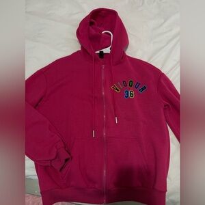 women’s pink oversized hoodie
